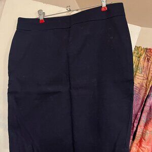 J.Crew Navy Mini Skirt Size 12 100% Cotton